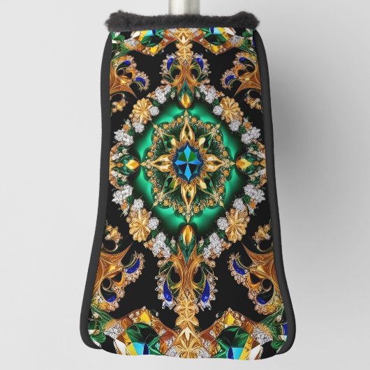 Golf Putter Hoesje met Braziliaans Kleuren Ontwerp Golfheadcover (Draai 90)