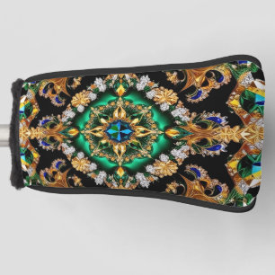 Golf Putter Hoesje met Braziliaans Kleuren Ontwerp Golfheadcover