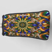 Golf Putter Hoesje met Brazilië Kleuren Ontwerp Golfheadcover (Voorkant)