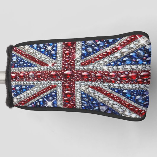 Golf Putter Hoesje met Britse kleuren Design Golfheadcover (Voorkant)