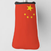 Golf Putter Hoesje met Chinese vlag Golfheadcover (Draai 90)