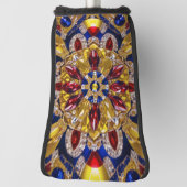 Golf Putter Hoesje met Colombiaanse kleuren Design Golfheadcover (Draai 90)