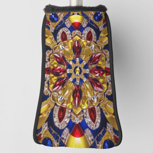 Golf Putter Hoesje met Colombiaanse kleuren Design Golfheadcover (Draai 90)