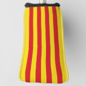 Golf Putter Hoesje met de vlag van Catalonië Golfheadcover (Draai 90)