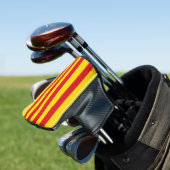 Golf Putter Hoesje met de vlag van Catalonië Golfheadcover (Insitu)