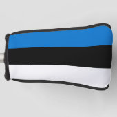 Golf Putter Hoesje met de vlag van Estland Golfheadcover (Voorkant)