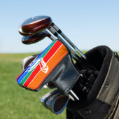 Golf Putter Hoesje met de vlag van Sint-Petersburg Golfheadcover (Insitu)