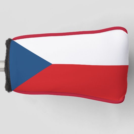 Golf Putter Hoesje met de vlag van Tsjechië Golfheadcover (Voorkant)