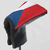 Golf Putter Hoesje met de vlag van Tsjechië Golfheadcover (3/4 voorkant)
