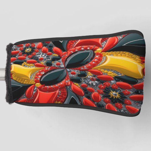 Golf Putter Hoesje met Duitsland Kleuren Design Golfheadcover (Voorkant)