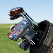Golf Putter Hoesje met Franse kleuren Design Golfheadcover (Insitu)