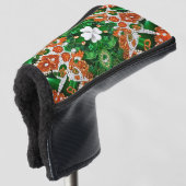 Golf Putter Hoesje met Ierse kleuren Design Golfheadcover (3/4 voorkant)