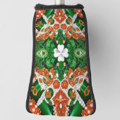 Golf Putter Hoesje met Ierse kleuren Design Golfheadcover (Draai 90)