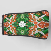 Golf Putter Hoesje met Ierse kleuren Design Golfheadcover (Voorkant)