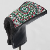 Golf Putter Hoesje met Italiaans Kleuren Design Golfheadcover (3/4 voorkant)