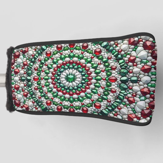 Golf Putter Hoesje met Italiaans Kleuren Design Golfheadcover (Voorkant)