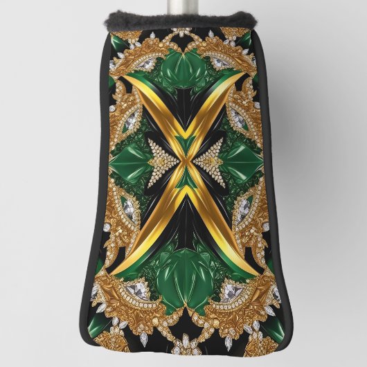 Golf Putter Hoesje met Jamaicaanse kleuren Design Golfheadcover (Draai 90)