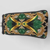 Golf Putter Hoesje met Jamaicaanse kleuren Design Golfheadcover (Voorkant)