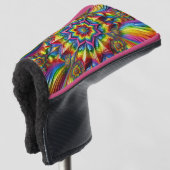 Golf Putter Hoesje met LGBTQ kleuren Design Golfheadcover (3/4 voorkant)