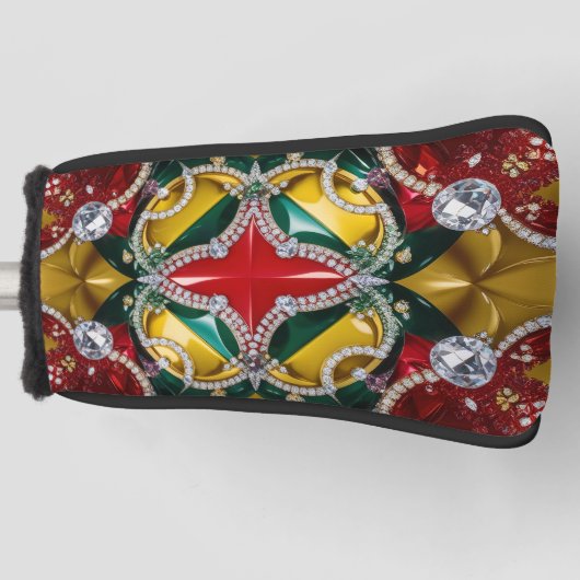 Golf Putter Hoesje met Los Angeles Kleuren Ontwerp Golfheadcover (Voorkant)