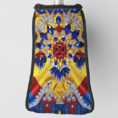 Golf Putter Hoesje met Roemenië Kleuren Design Golfheadcover (Draai 90)