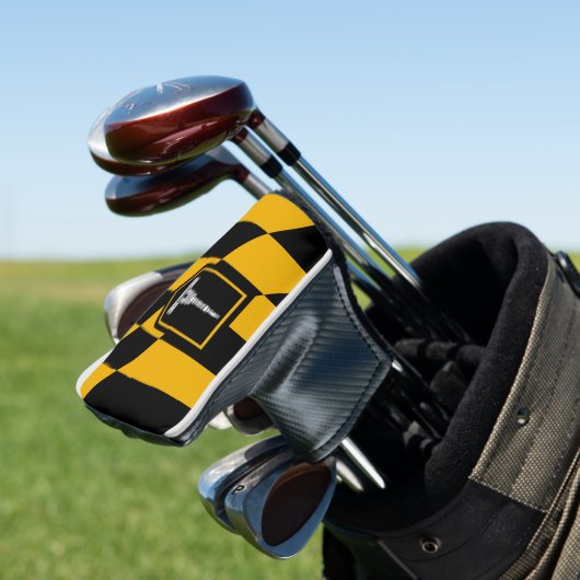 Golf Putter Hoesje met vlag van Baltimore, Verenig Golfheadcover (Insitu)