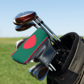 Golf Putter Hoesje met vlag van Bangladesh Golfheadcover (Insitu)