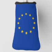 Golf Putter Hoesje met vlag van de EU Golfheadcover (Draai 90)