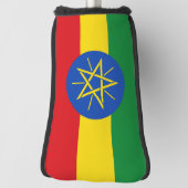 Golf Putter Hoesje met vlag van Ethiopië Golfheadcover (Draai 90)