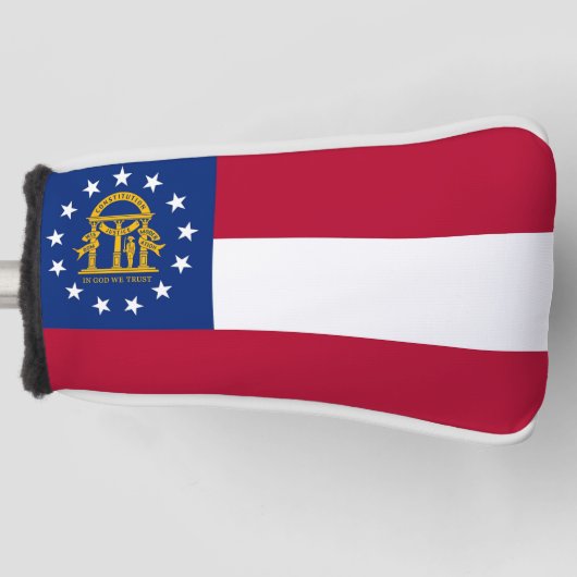 Golf Putter Hoesje met vlag van Georgië, VS Golfheadcover (Voorkant)
