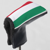Golf Putter Hoesje met vlag van Hongarije Golfheadcover (3/4 voorkant)