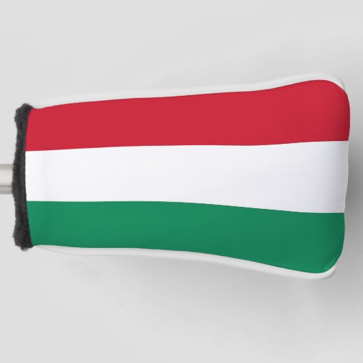 Golf Putter Hoesje met vlag van Hongarije Golfheadcover (Voorkant)