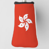 Golf Putter Hoesje met vlag van Hongkong Golfheadcover (Draai 90)