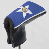 Golf Putter Hoesje met vlag van Houston, Verenigde Golfheadcover (3/4 voorkant)
