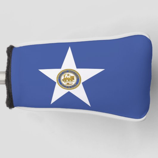 Golf Putter Hoesje met vlag van Houston, Verenigde Golfheadcover (Voorkant)
