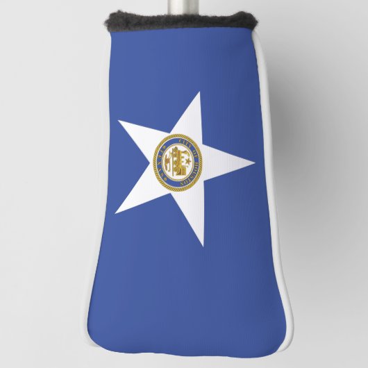 Golf Putter Hoesje met vlag van Houston, Verenigde Golfheadcover (Draai 90)