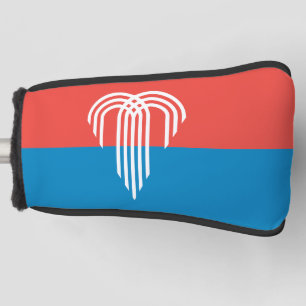Golf Putter Hoesje met vlag van Kansas City, Veren Golfheadcover