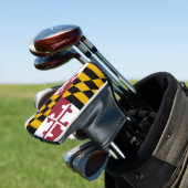 Golf Putter Hoesje met vlag van Maryland, Verenigd Golfheadcover (Insitu)