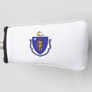 Golf Putter Hoesje met vlag van Massachusetts, Ver Golfheadcover