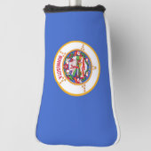 Golf Putter Hoesje met vlag van Minnesota, Verenig Golfheadcover (Draai 90)