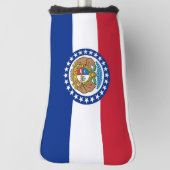 Golf Putter Hoesje met vlag van Missouri, Verenigd Golfheadcover (Draai 90)