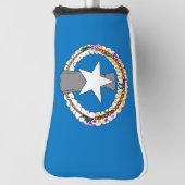 Golf Putter Hoesje met Vlag van Noordelijke Marian Golfheadcover (Draai 90)