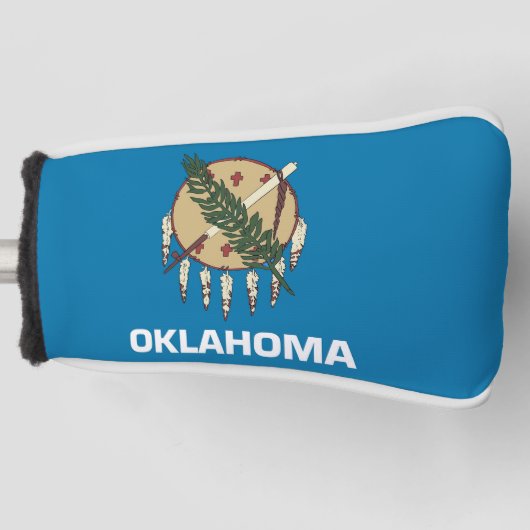 Golf Putter Hoesje met vlag van Oklahoma State, Ve Golfheadcover (Voorkant)