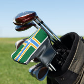 Golf Putter Hoesje met vlag van Portland, VS Golfheadcover (Insitu)