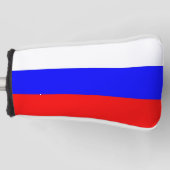 Golf Putter Hoesje met vlag van Rusland Golfheadcover (Voorkant)