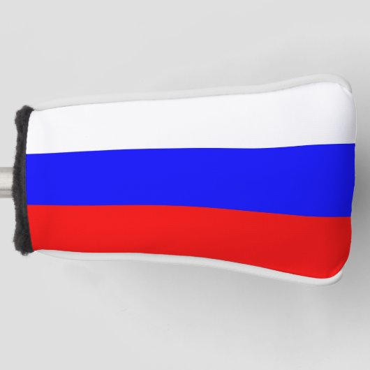 Golf Putter Hoesje met vlag van Rusland Golfheadcover (Voorkant)