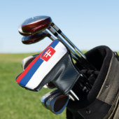 Golf Putter Hoesje met vlag van Slowakije Golfheadcover (Insitu)