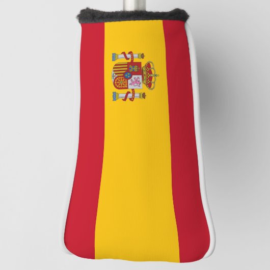 Golf Putter Hoesje met vlag van Spanje Golfheadcover (Draai 90)