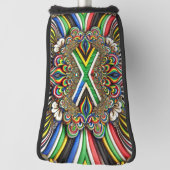 Golf Putter Hoesje met Zuid-Afrikaanse kleuren Des Golfheadcover (Draai 90)