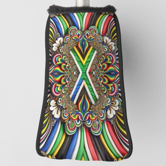 Golf Putter Hoesje met Zuid-Afrikaanse kleuren Des Golfheadcover (Draai 90)